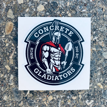 Small Concrete Gladiators Decal