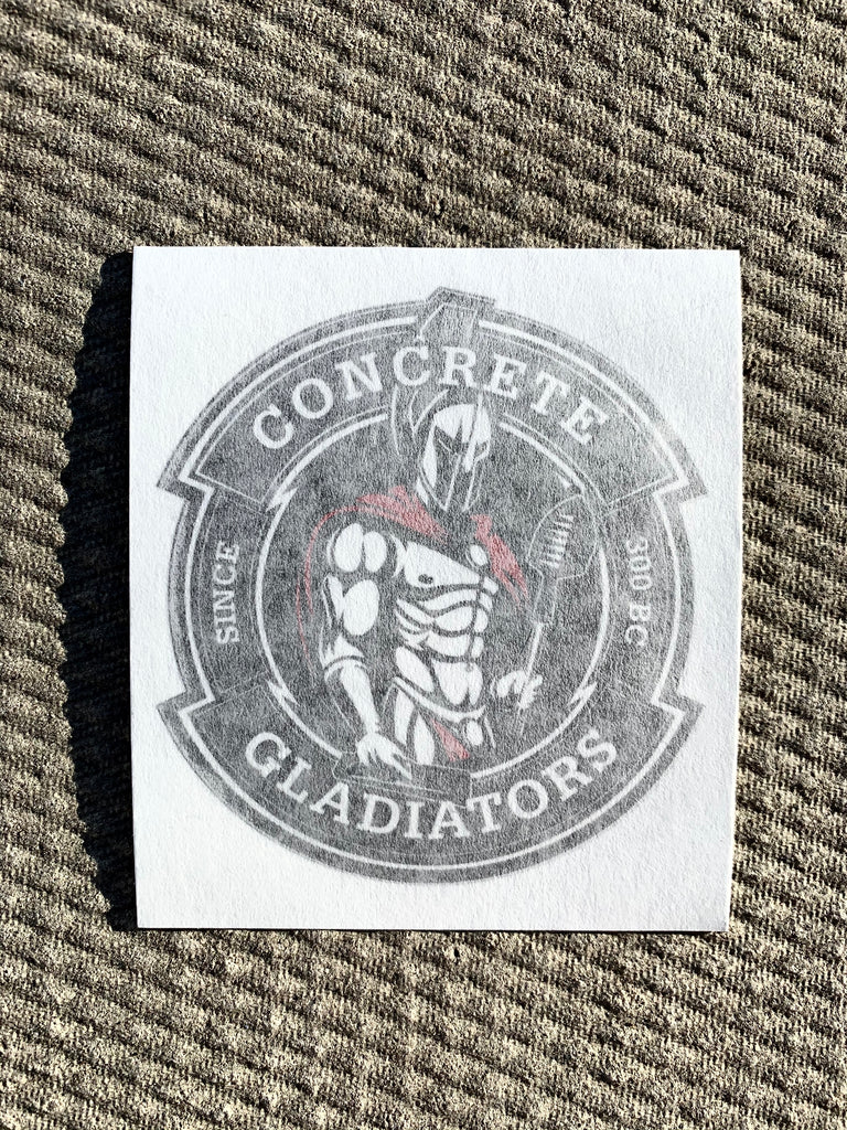 Medium Concrete Gladiators Decal