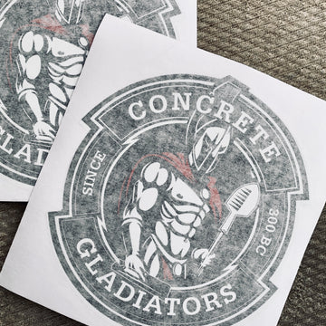 Large Concrete Gladiators Decal