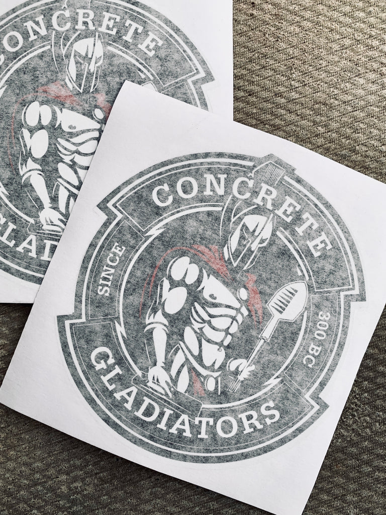 Large Concrete Gladiators Decal