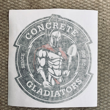 Large Concrete Gladiators Decal