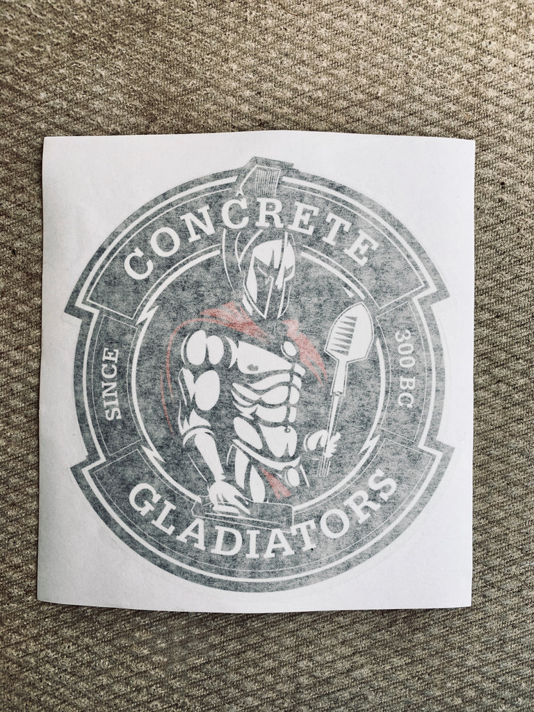 Large Concrete Gladiators Decal