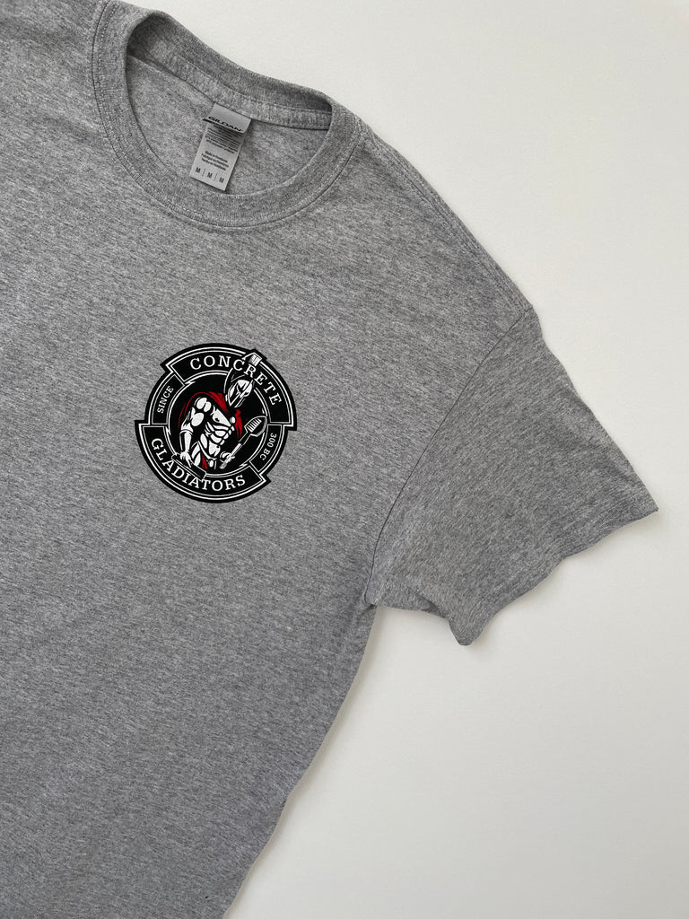 Concrete Gladiators -- Light Grey Short Sleeve Tee