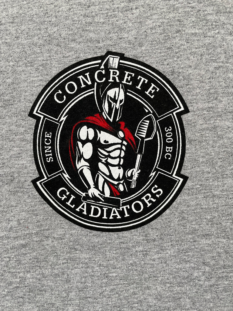 Concrete Gladiators -- Light Grey Short Sleeve Tee