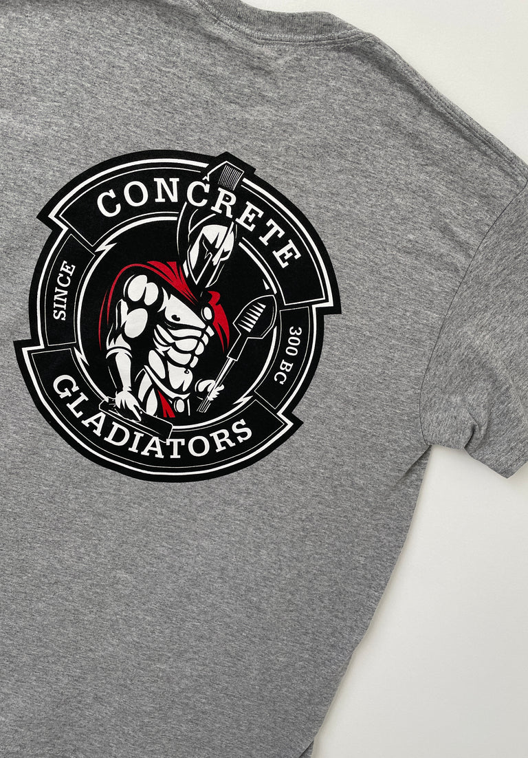 Concrete Gladiators -- Light Grey Short Sleeve Tee